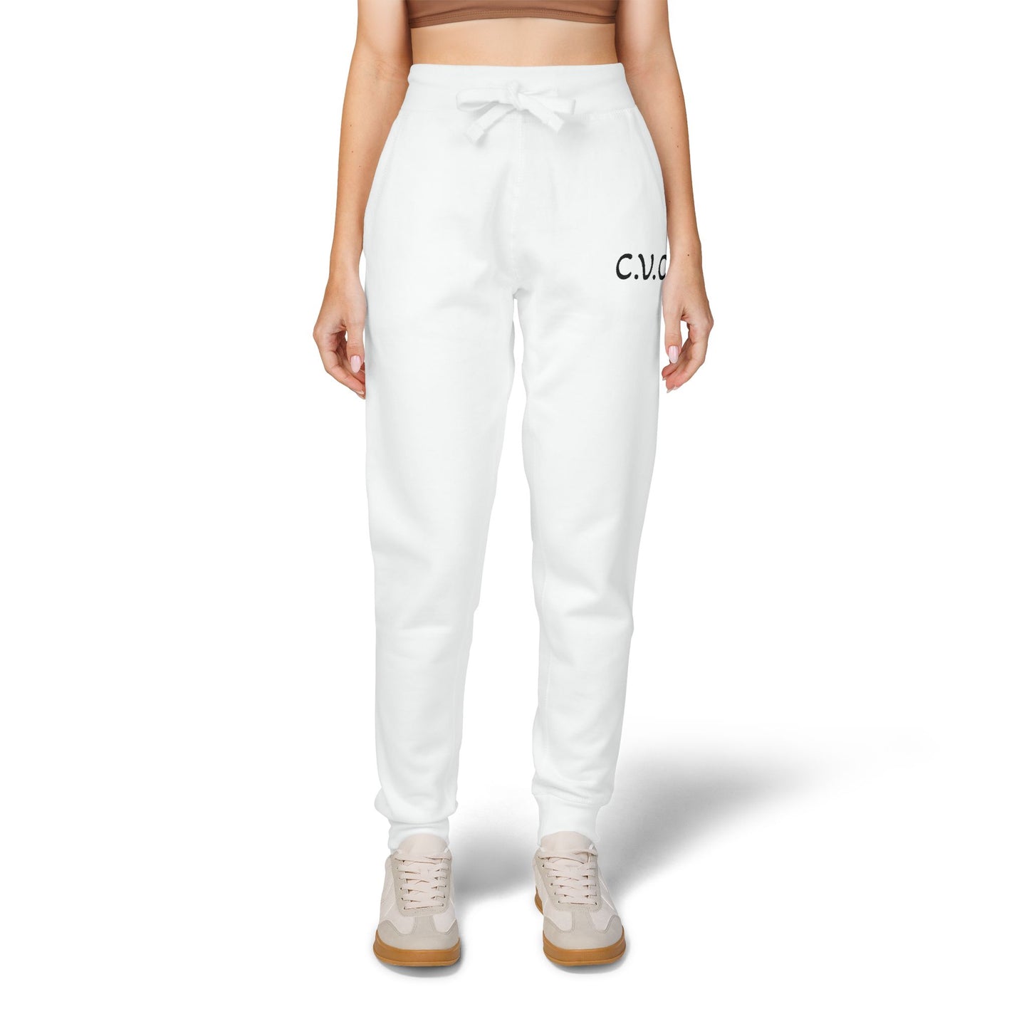 Embroidered Fleece Sweatpants — Cozy Unisex Joggers for Everyday Wear