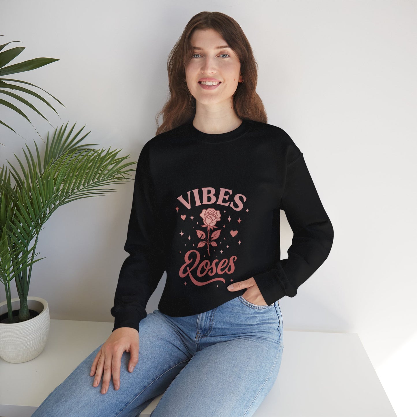 Roses Vibes Crewneck Sweatshirt