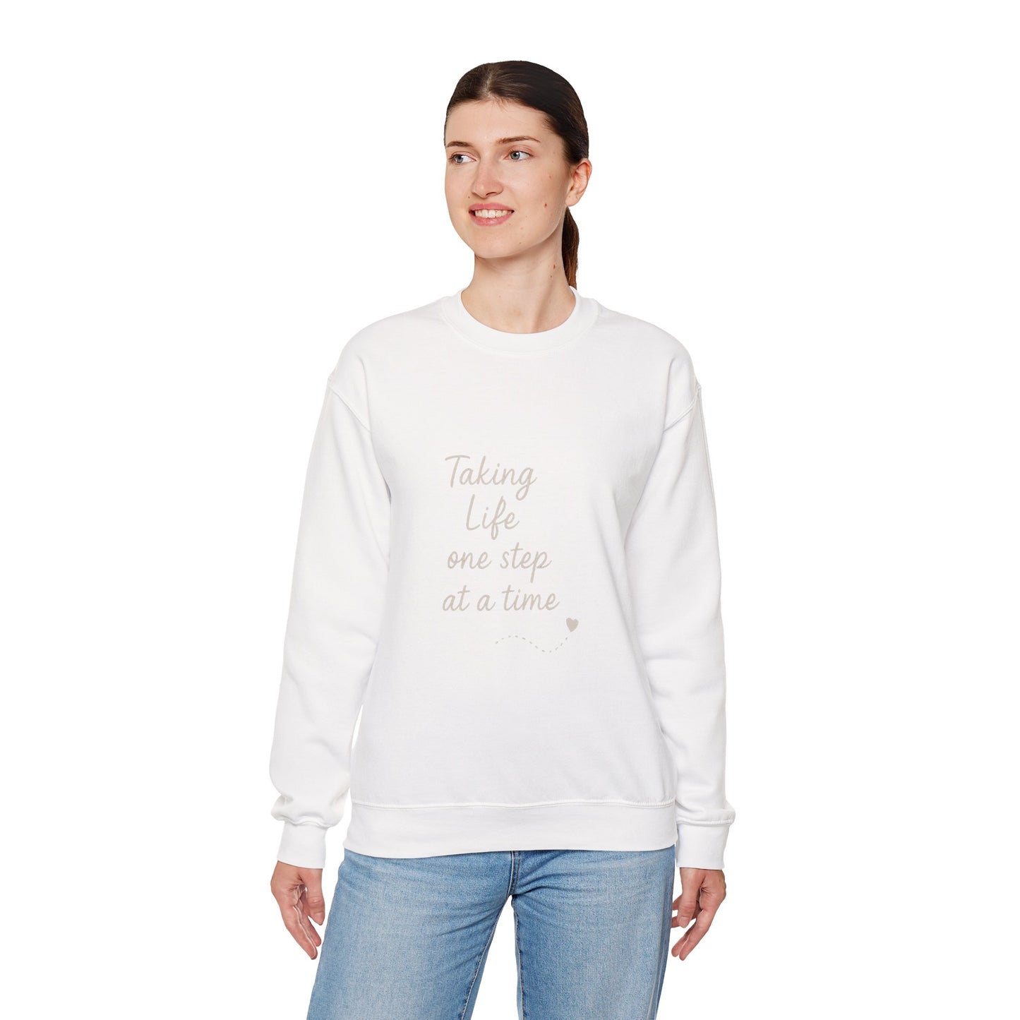 Taking Life One Step at a Time Crewneck Sweatshirt