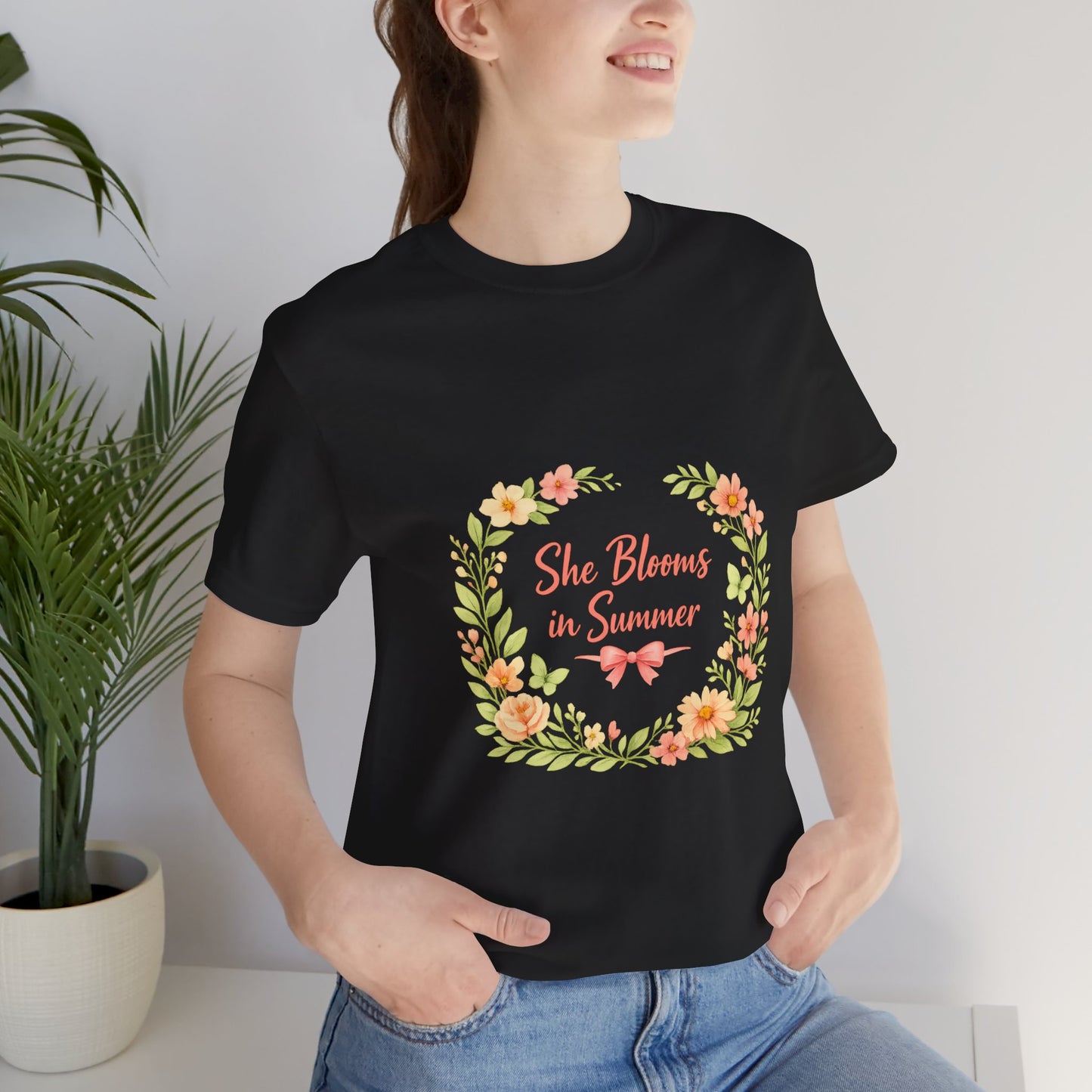 She Blooms in Summer Vibes T-Shirt