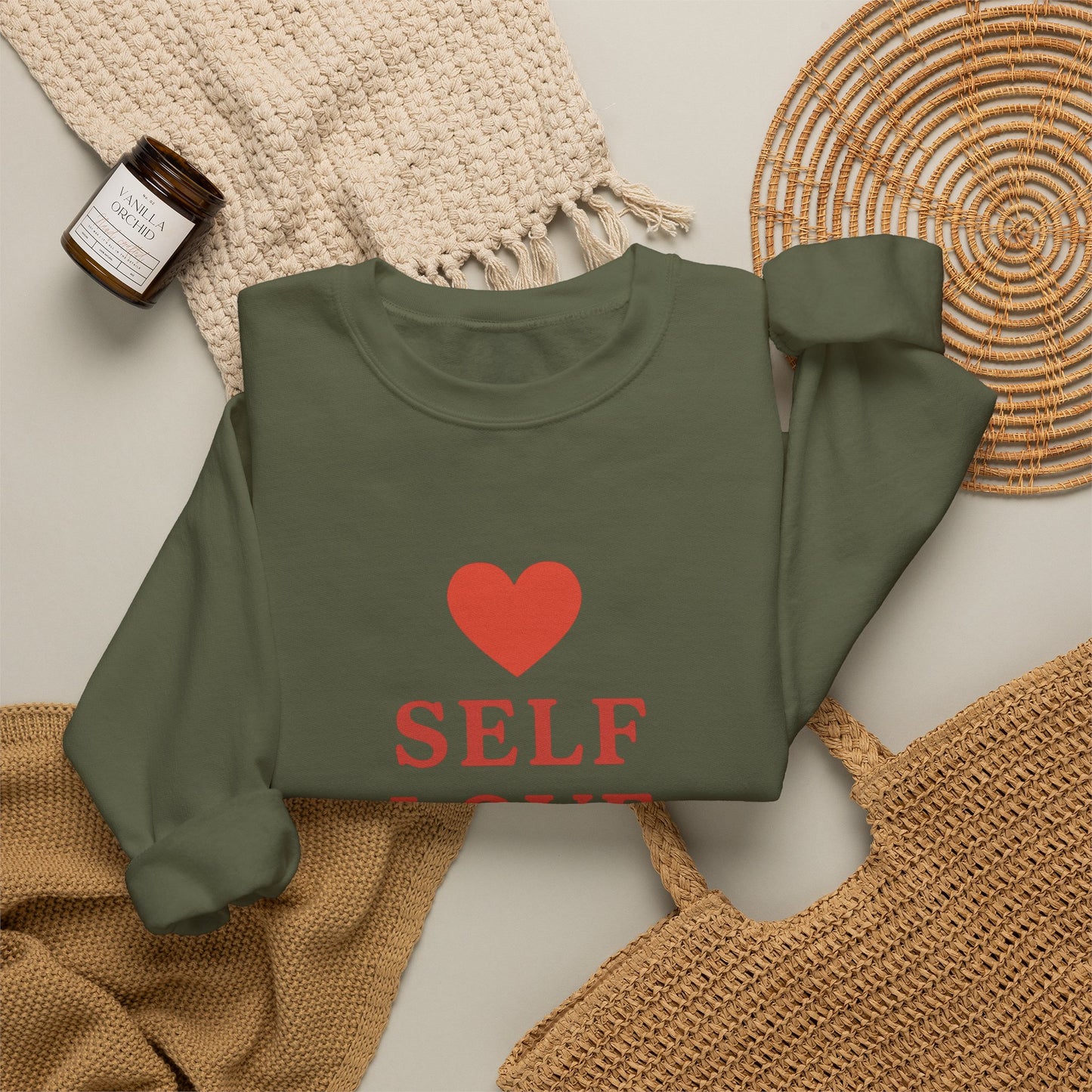 Self Love Club Crewneck Sweatshirt — Inspirational Self-Care Pullover