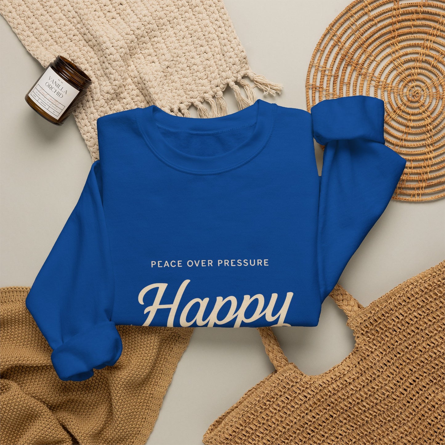 Happy Unavailable Sweatshirt | Peace Over Pressure, Broken Heart Graphic