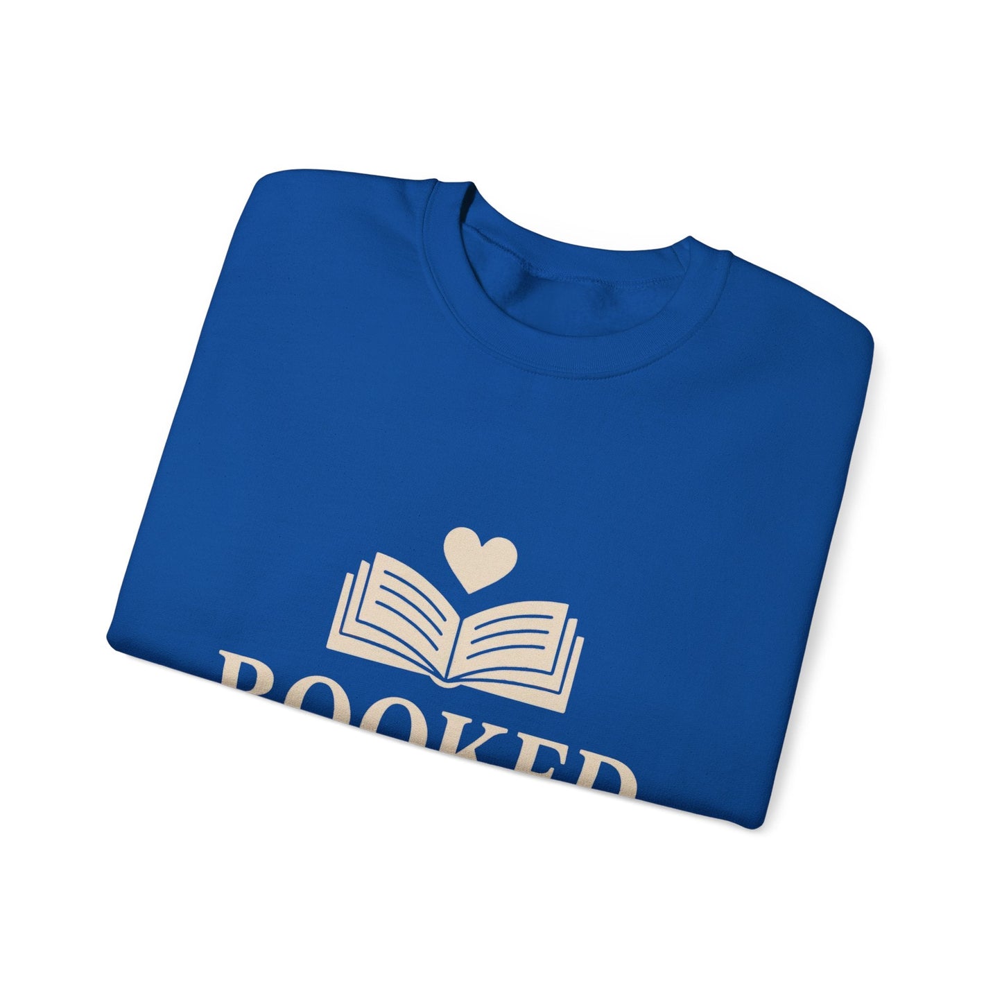 Booked and in Love Sweatshirt | Book Lovers Crewneck, Reading Graphic Printify
