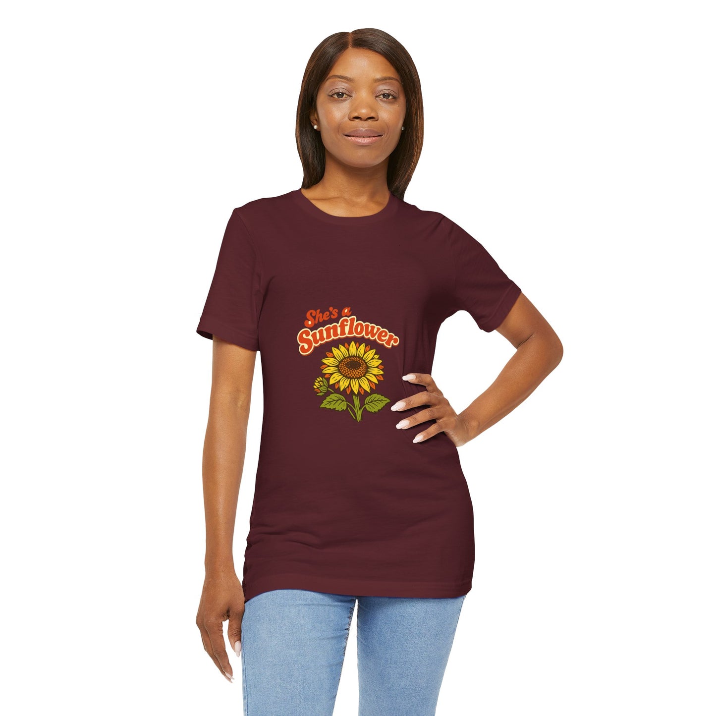 She's a Sunflower Tee — Summer Vibes Floral Graphic T-Shirt