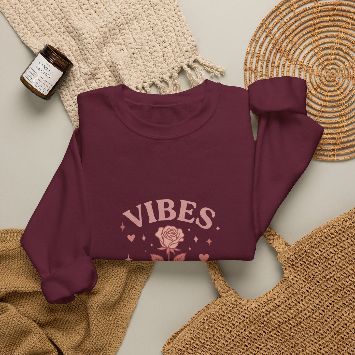 Roses Vibes Crewneck Sweatshirt