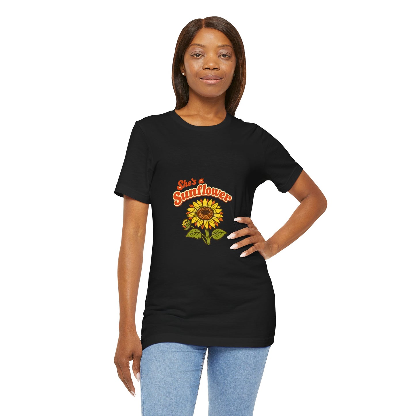 She's a Sunflower Tee — Summer Vibes Floral Graphic T-Shirt