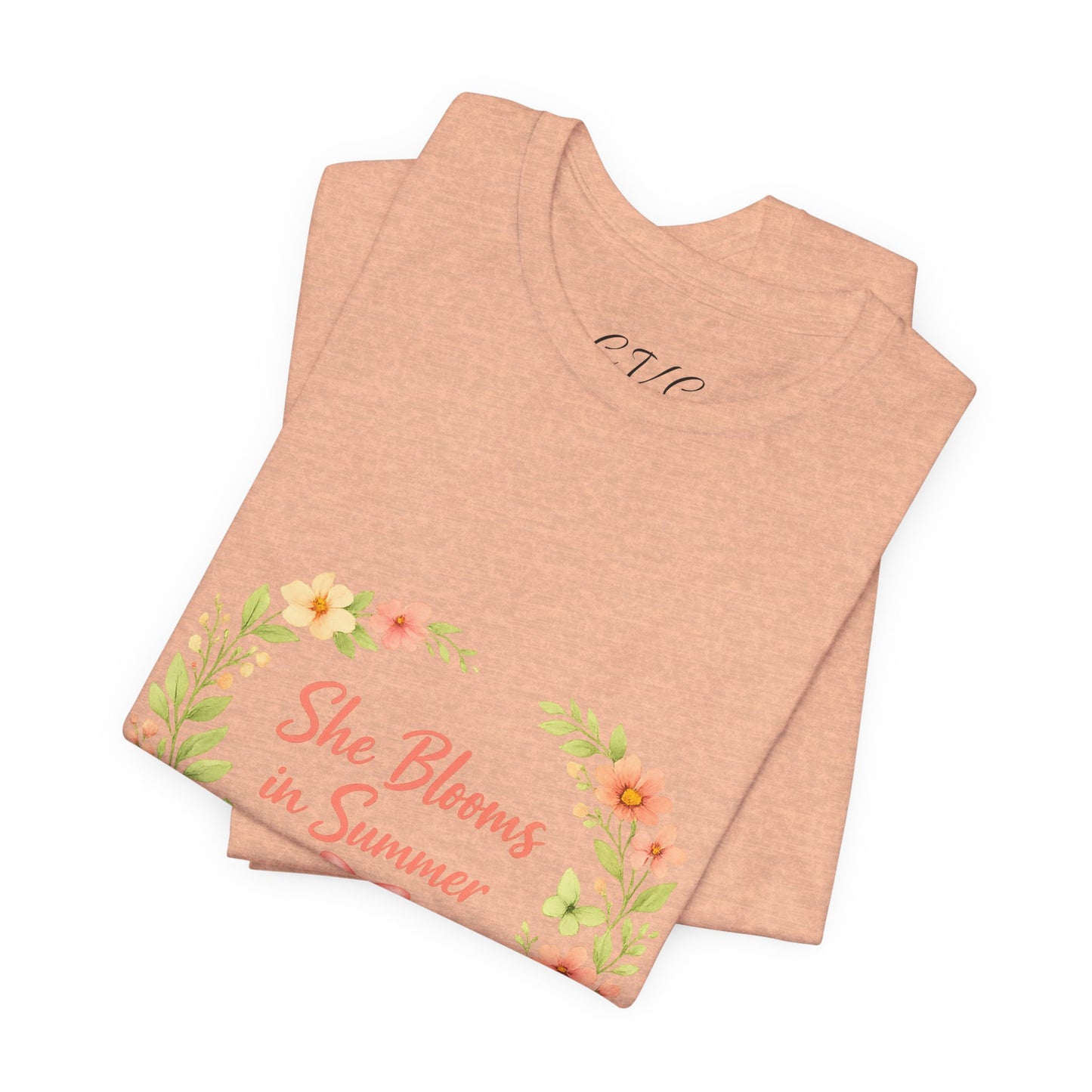 She Blooms in Summer Vibes T-Shirt