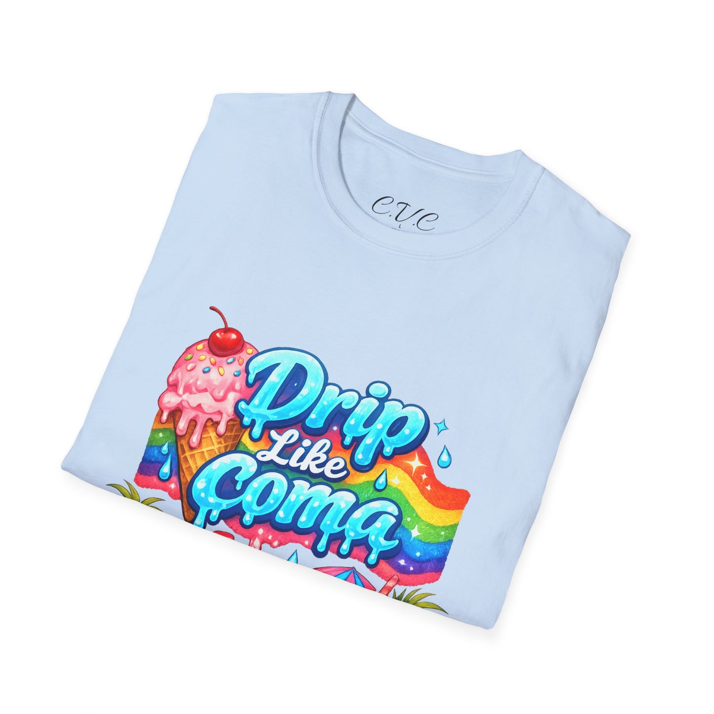 Drip Like Coma Tropical Graphic T-Shirt