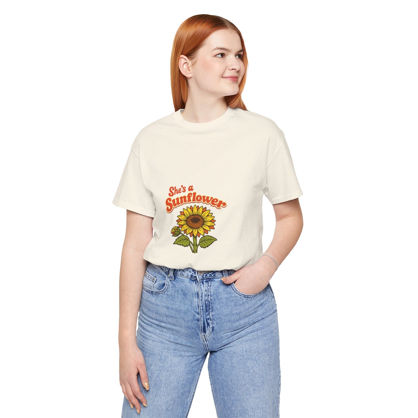 She's a Sunflower Tee — Summer Vibes Floral Graphic T-Shirt