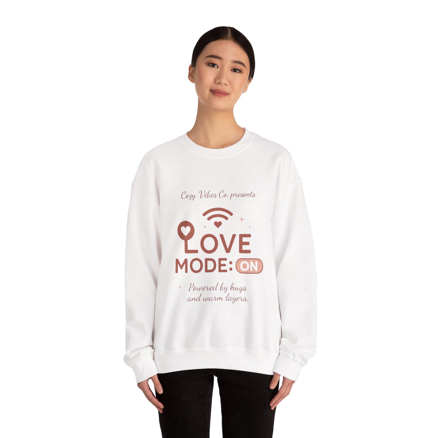 Love Mode On Sweatshirt — Cozy Valentine's Crewneck