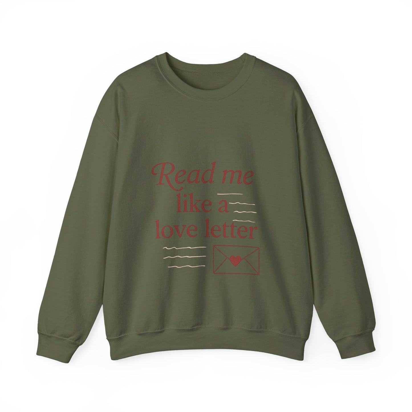 Read Me Like a Love Letter sweatshirt | cozy romantic typography