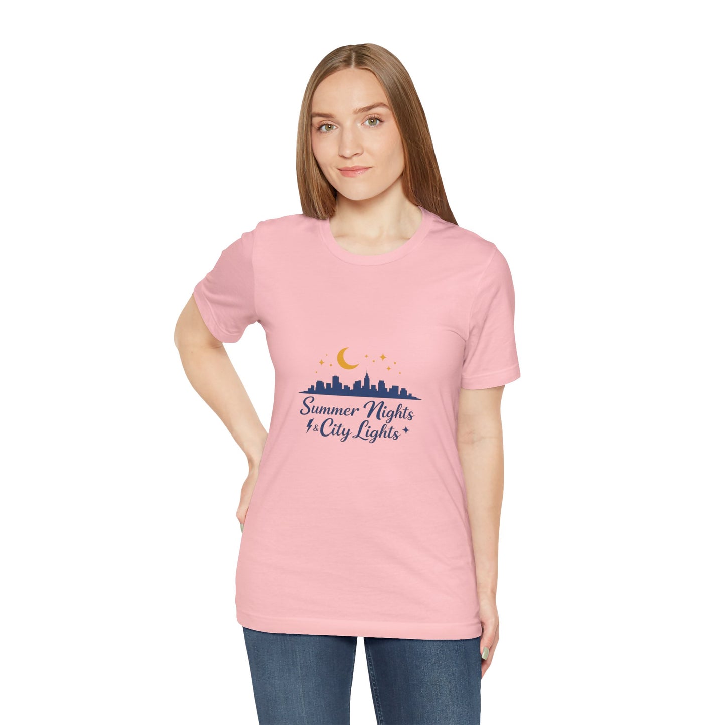 Summer Vibes City Nights T-Shirt — "Summer Nights and City Light"