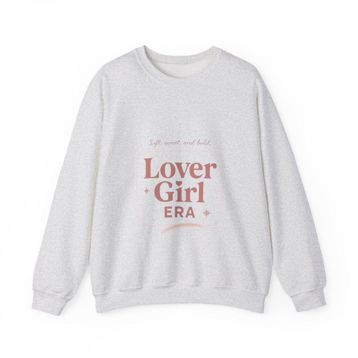 Lover Girl Valentines Sweatshirt | Cute Typography Heart Design