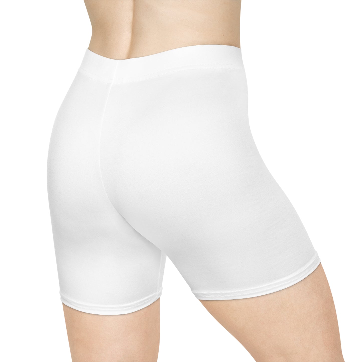 Biker Shorts — Minimal 'C.V.C' Logo Women's Athletic Shorts