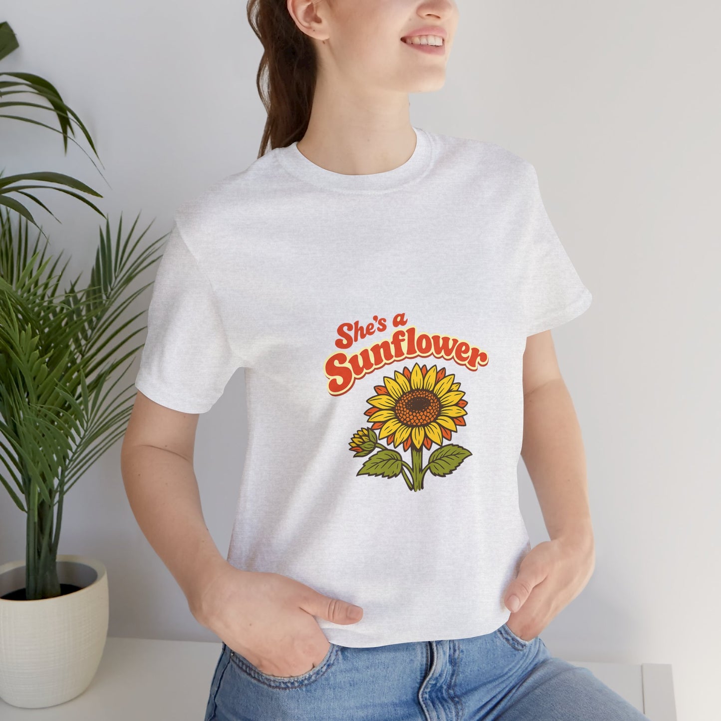 She's a Sunflower Tee — Summer Vibes Floral Graphic T-Shirt