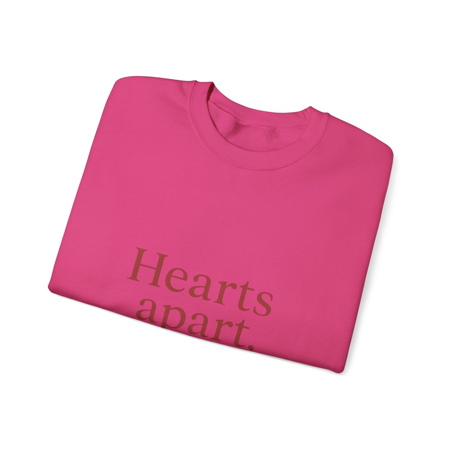 Hearts apart letterbox crewneck sweatshirt | long distance relationship