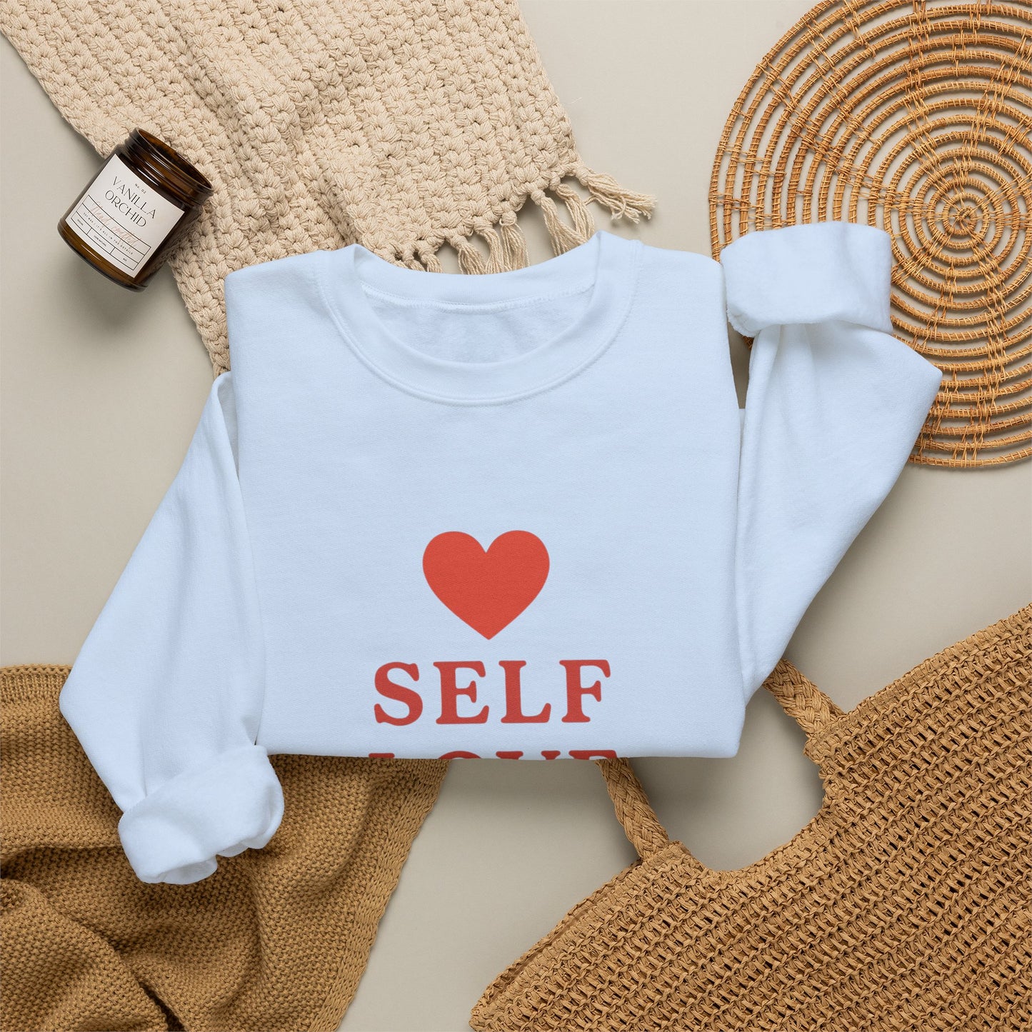 Self Love Club Crewneck Sweatshirt — Inspirational Self-Care Pullover
