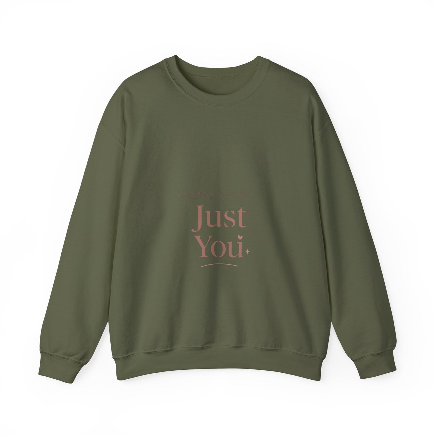 Just You minimalist text Sweatshirt | neutral typography crewneck