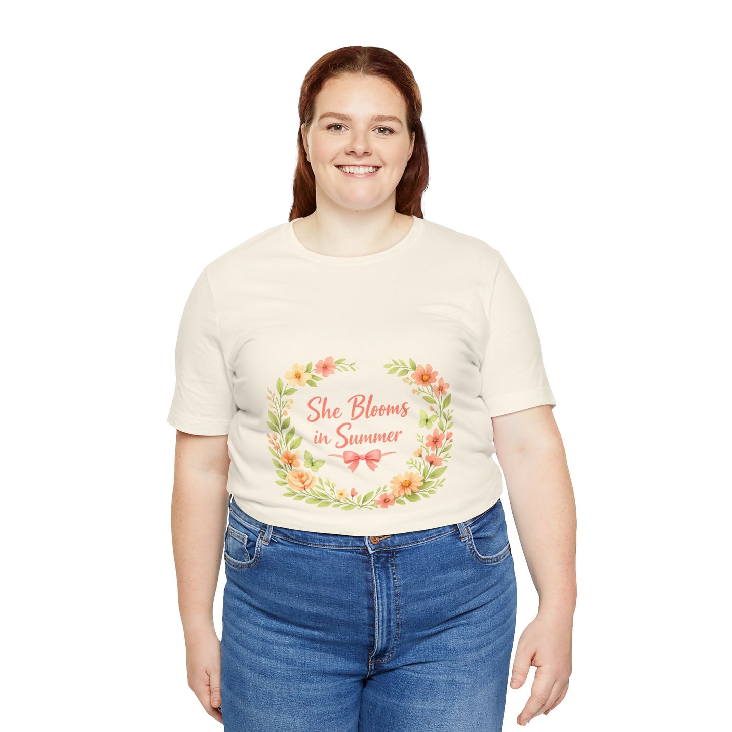 She Blooms in Summer Vibes T-Shirt