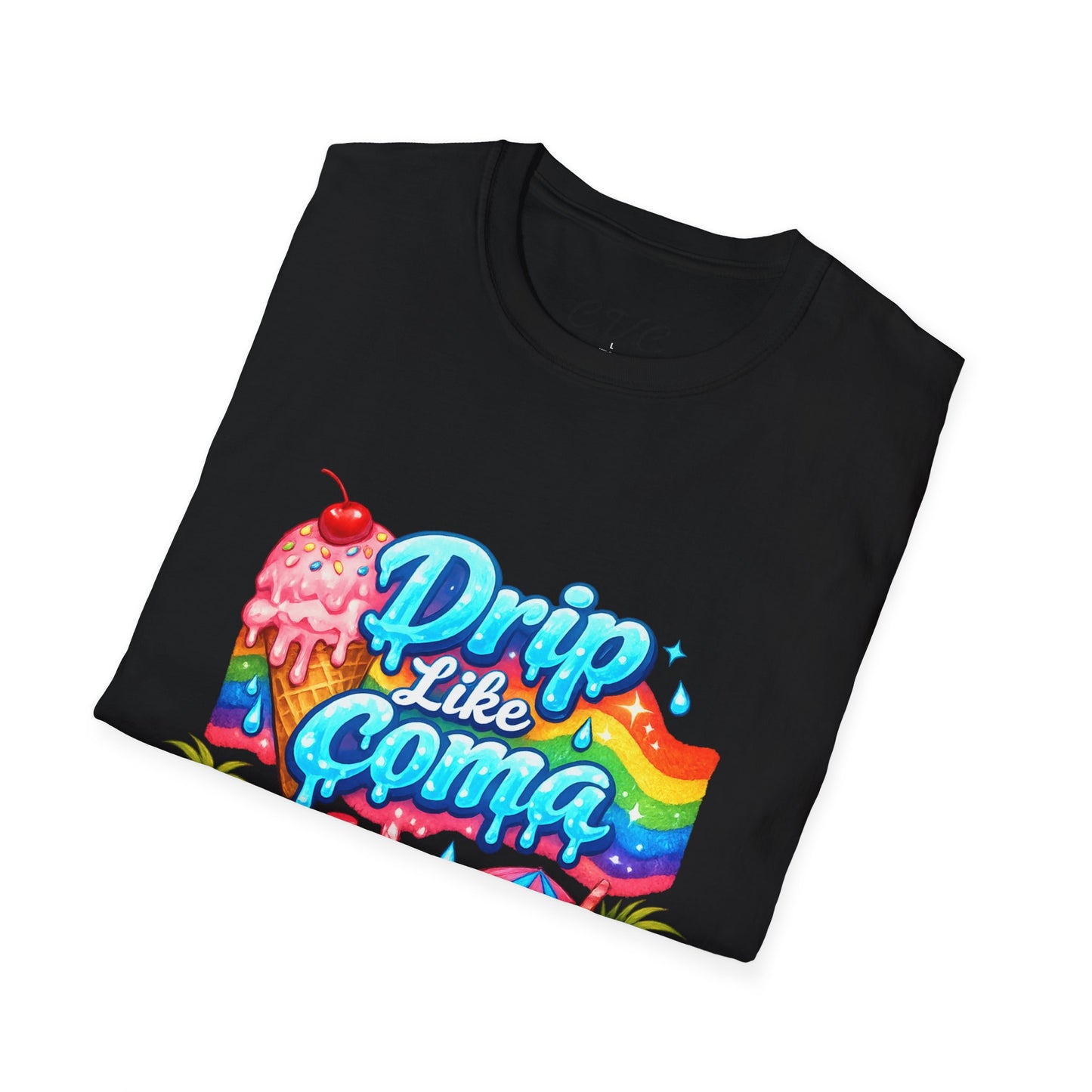 Drip Like Coma Tropical Graphic T-Shirt