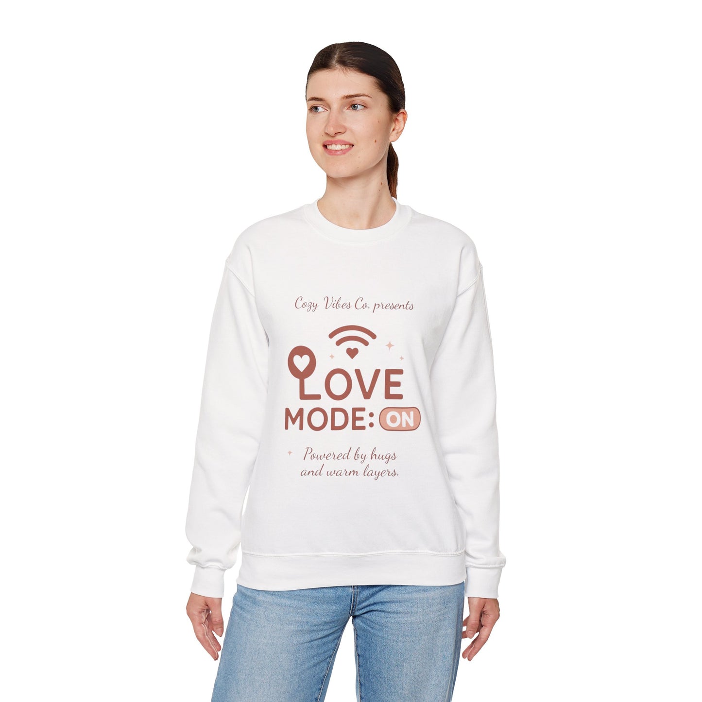 Love Mode On Sweatshirt — Cozy Valentine's Crewneck
