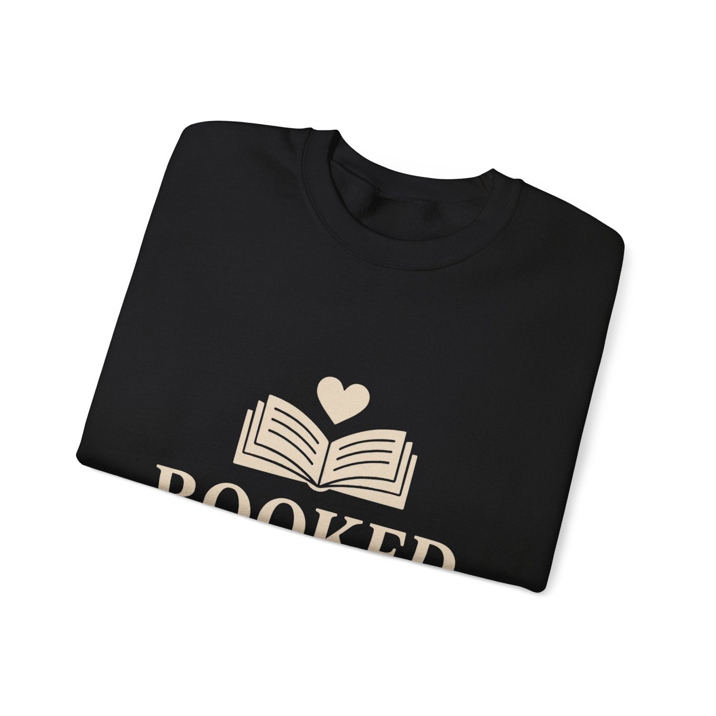 Booked and in Love Sweatshirt | Book Lovers Crewneck, Reading Graphic Printify