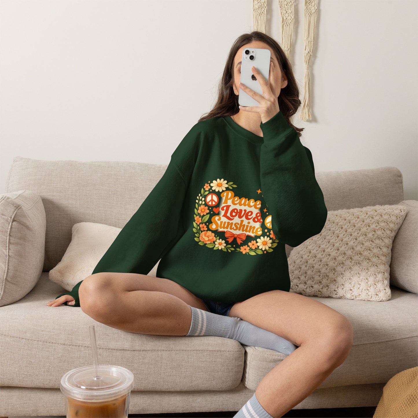 Peace Love and Summer Sweatshirt — Summer Vibes Crewneck