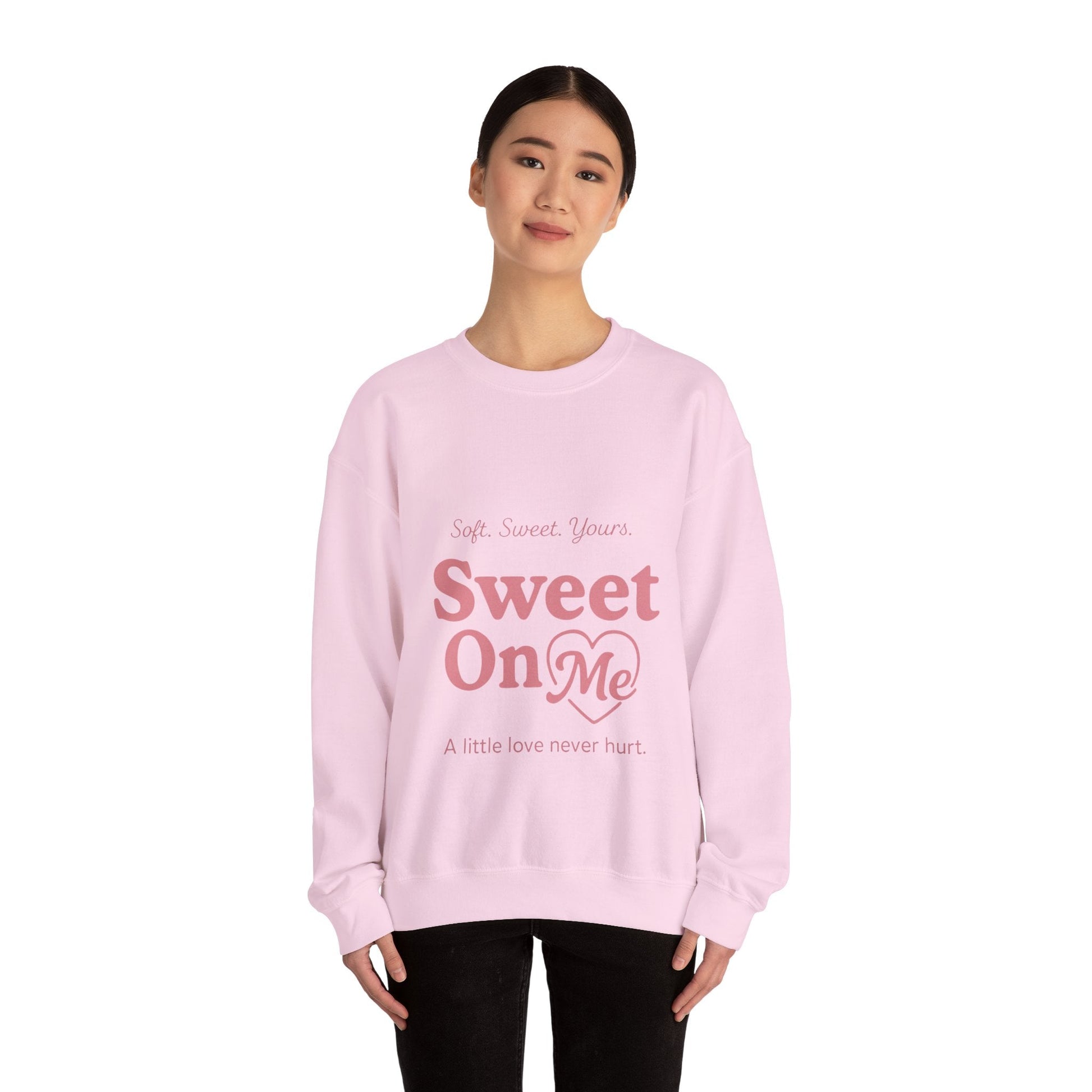 "Sweet On Me" Crewneck Sweatshirt — Cute Casual Pullover Printify