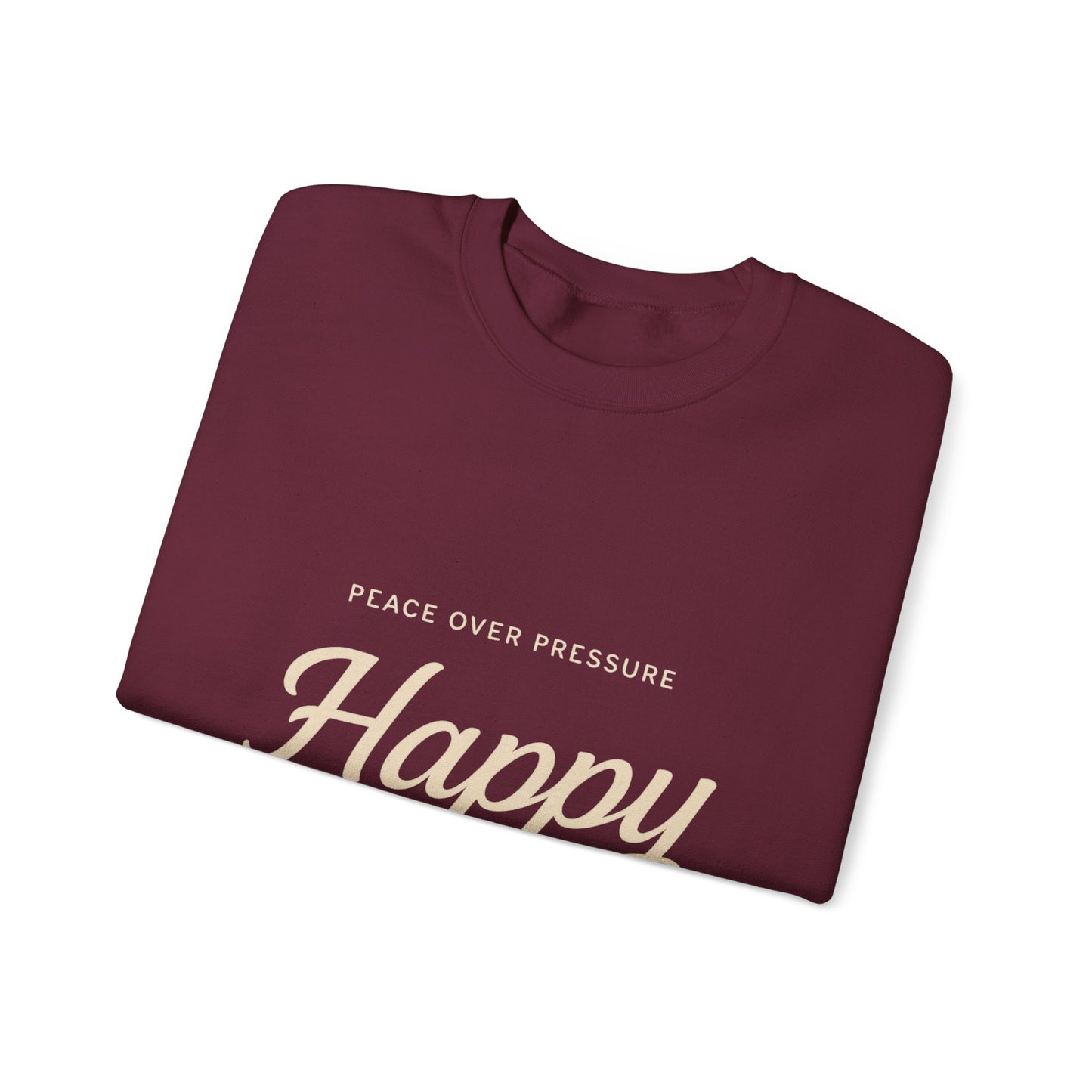 Happy Unavailable Sweatshirt | Peace Over Pressure, Broken Heart Graphic