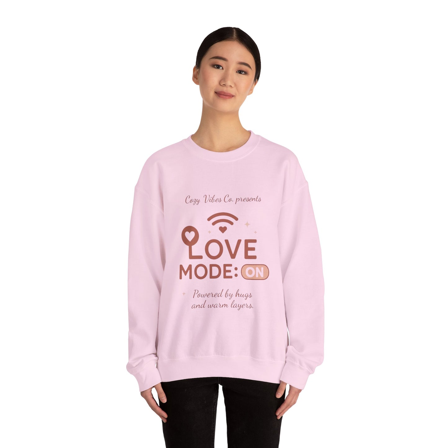 Love Mode On Sweatshirt — Cozy Valentine's Crewneck