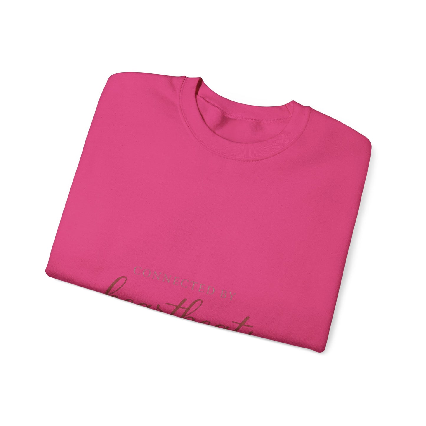 Connected by Heartbeats sweatshirt | heartbeat script design