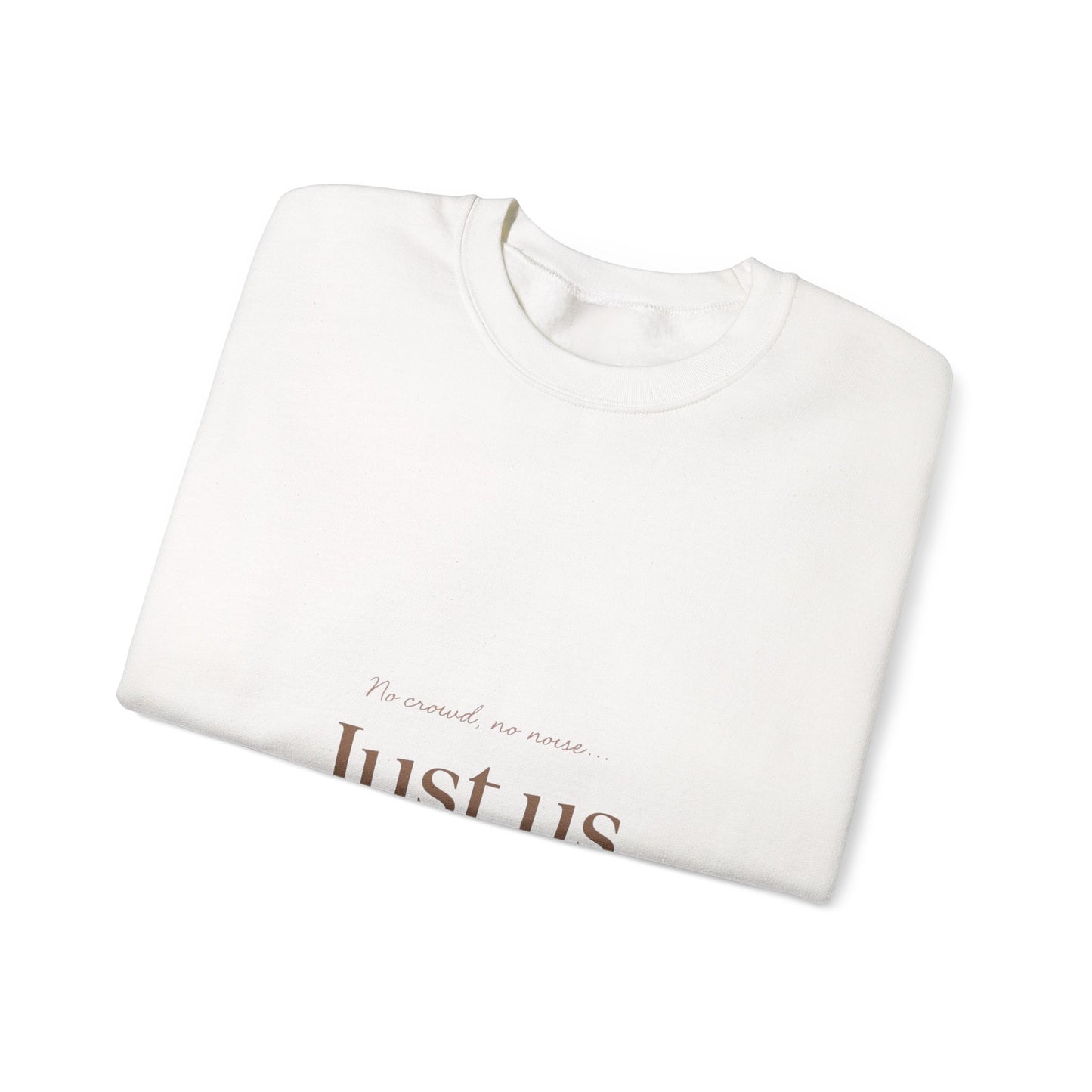 Just Us heart sweatshirt | minimalist couples crewneck