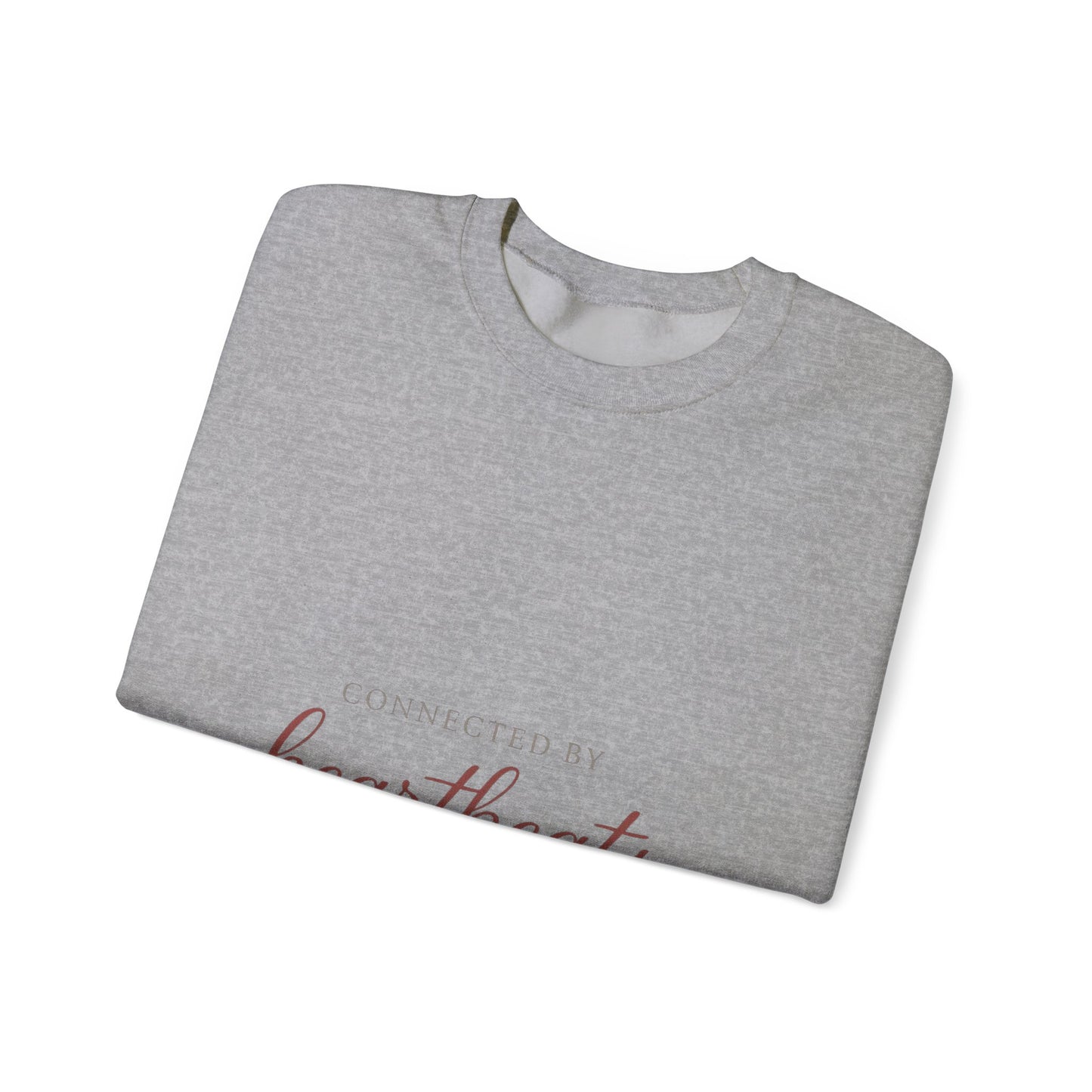 Connected by Heartbeats sweatshirt | heartbeat script design