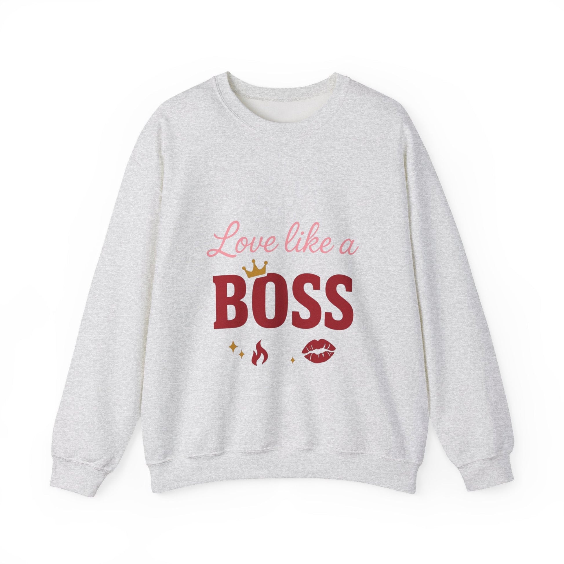 Love Like a Boss sweatshirt | Romantic typography crewneck Printify