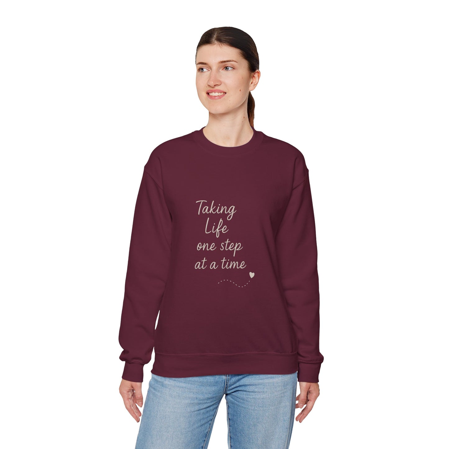 Taking Life One Step at a Time Crewneck Sweatshirt
