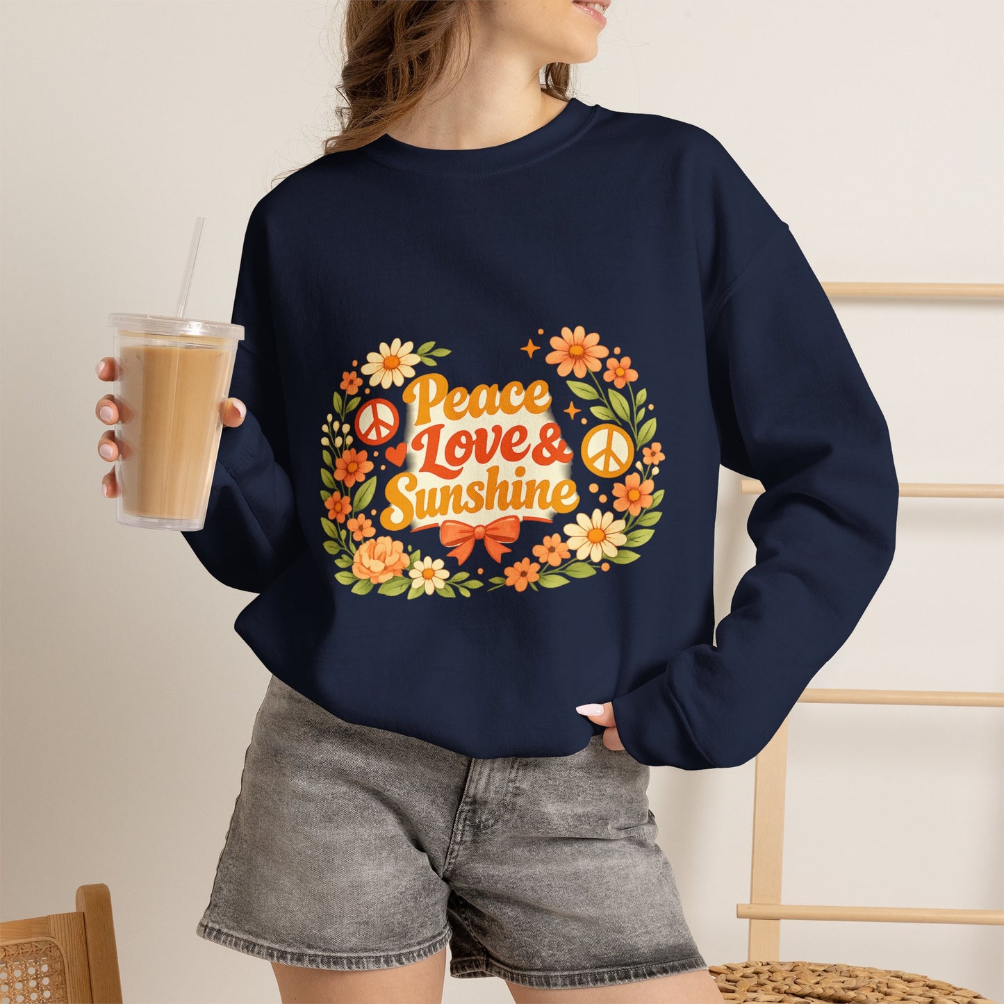 Peace Love and Summer Sweatshirt — Summer Vibes Crewneck