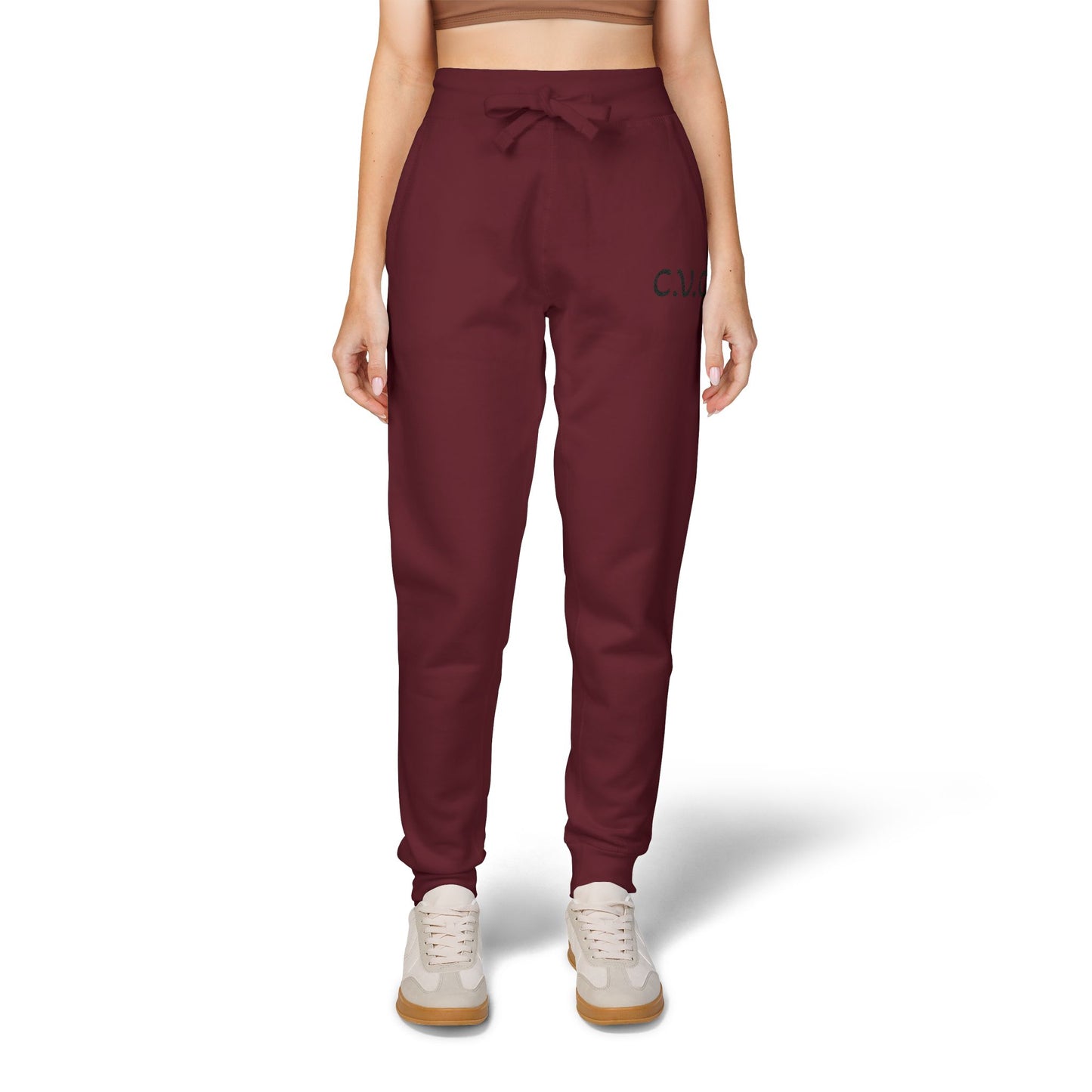 Embroidered Fleece Sweatpants — Cozy Unisex Joggers for Everyday Wear