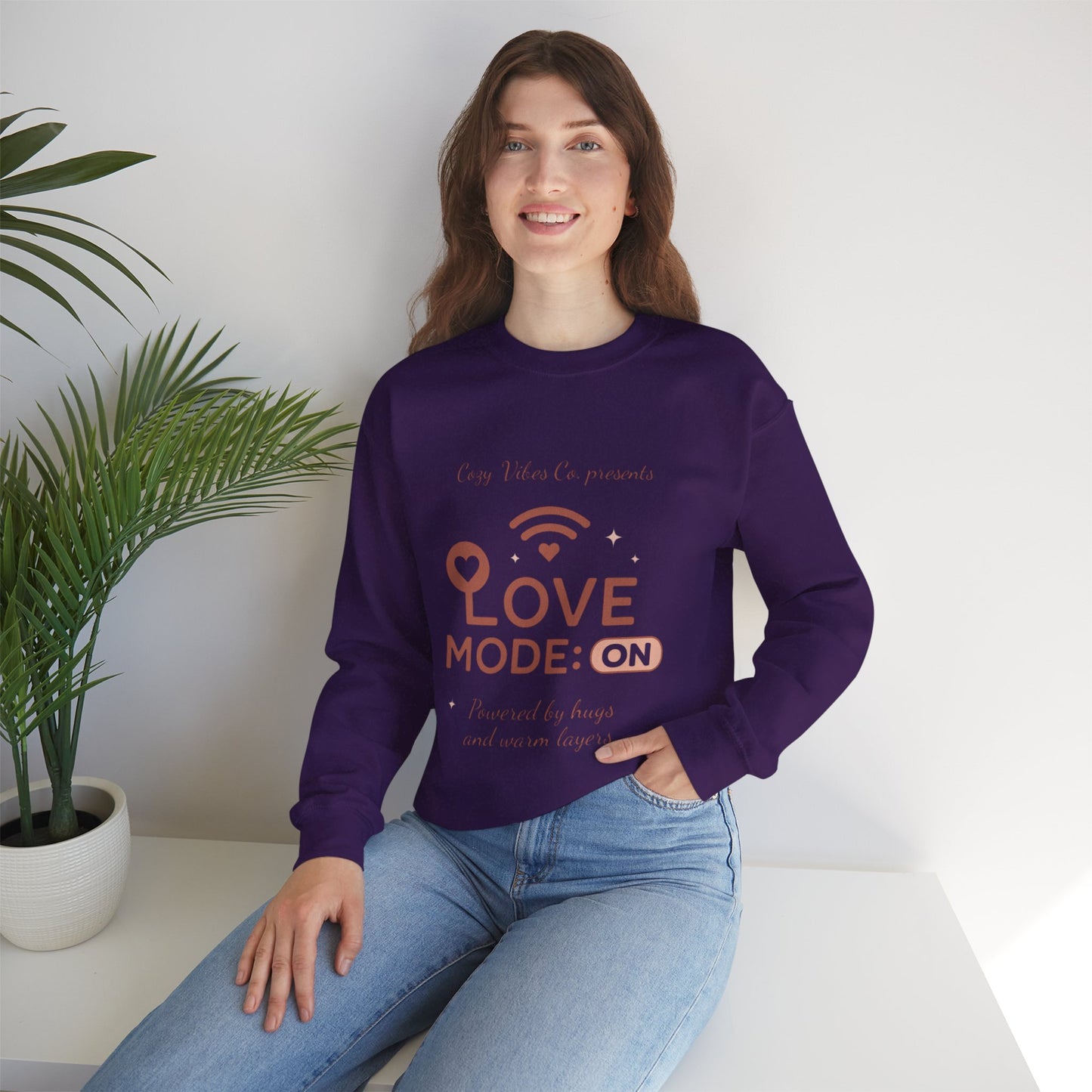 Love Mode On Sweatshirt — Cozy Valentine's Crewneck