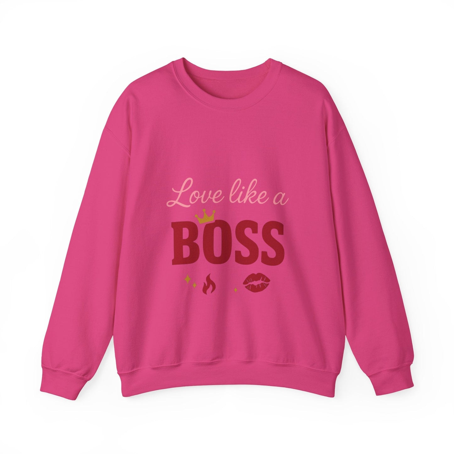Love Like a Boss sweatshirt | Romantic typography crewneck Printify