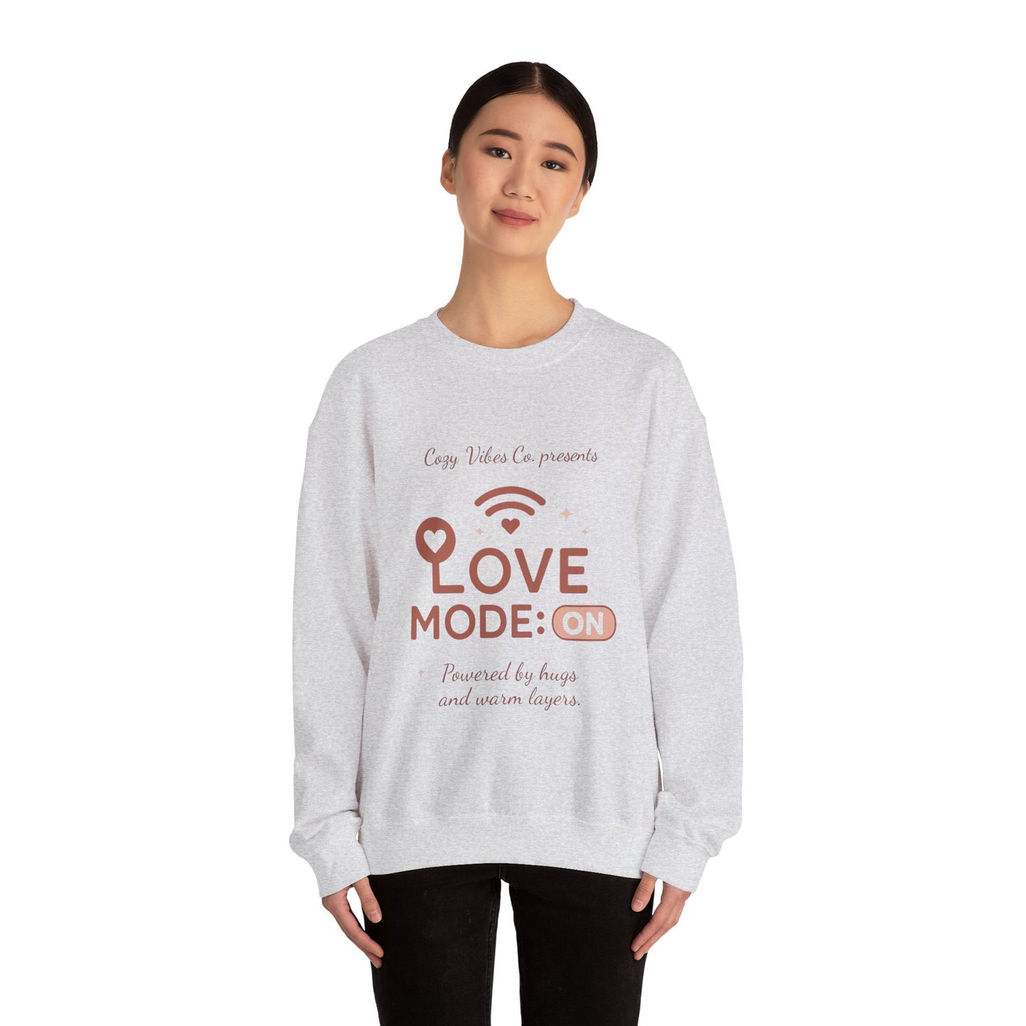 Love Mode On Sweatshirt — Cozy Valentine's Crewneck