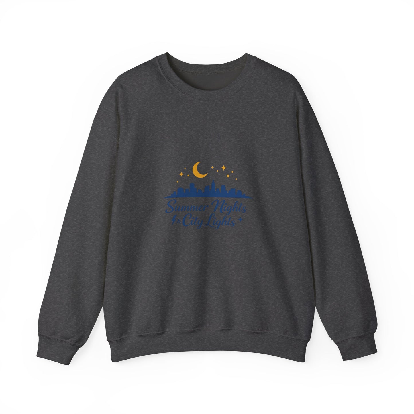 Summer Vibes Crewneck Sweatshirt — "Summer Nights and City Lights"