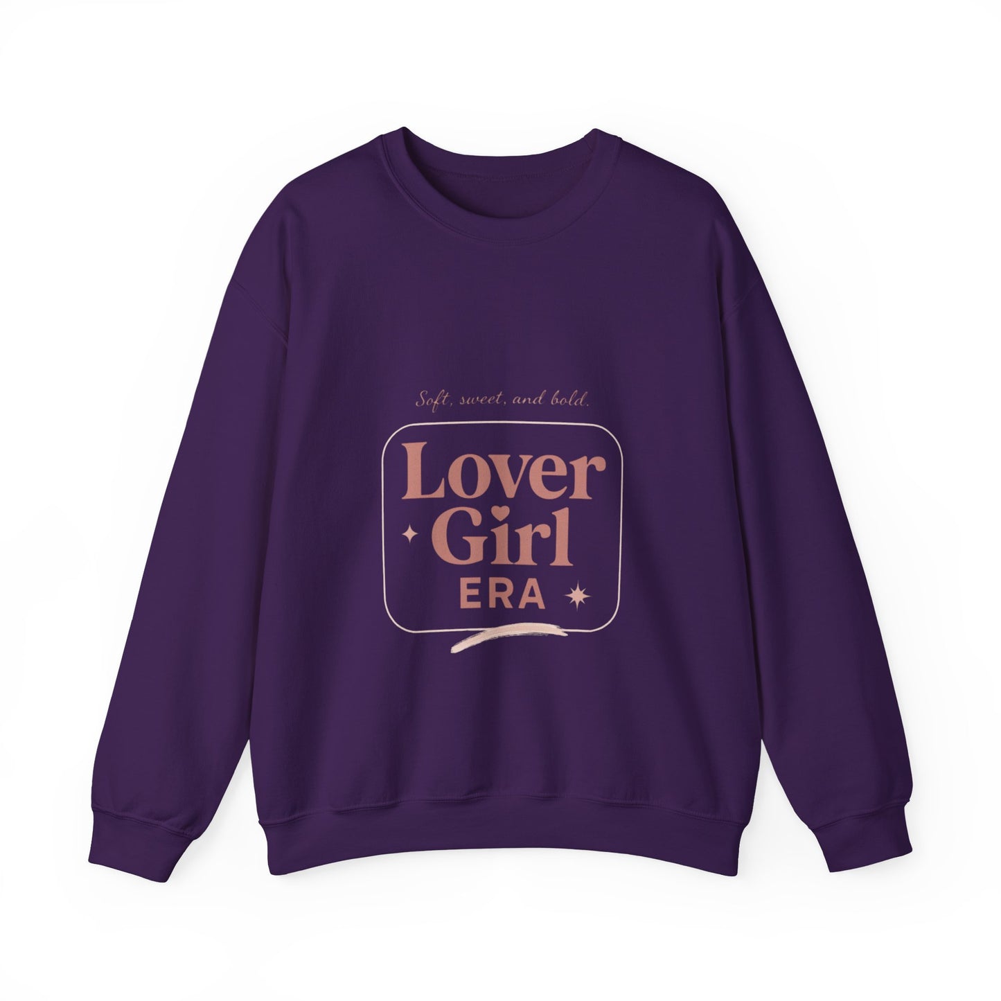 Lover Girl Valentines Sweatshirt | Cute Typography Heart Design