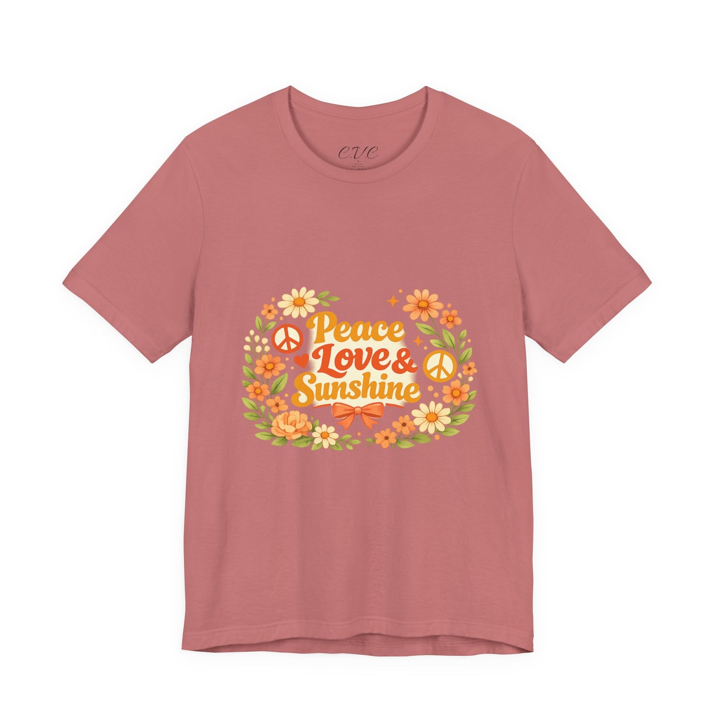 Peace Love and Sunshine Summer Vibes T-Shirt