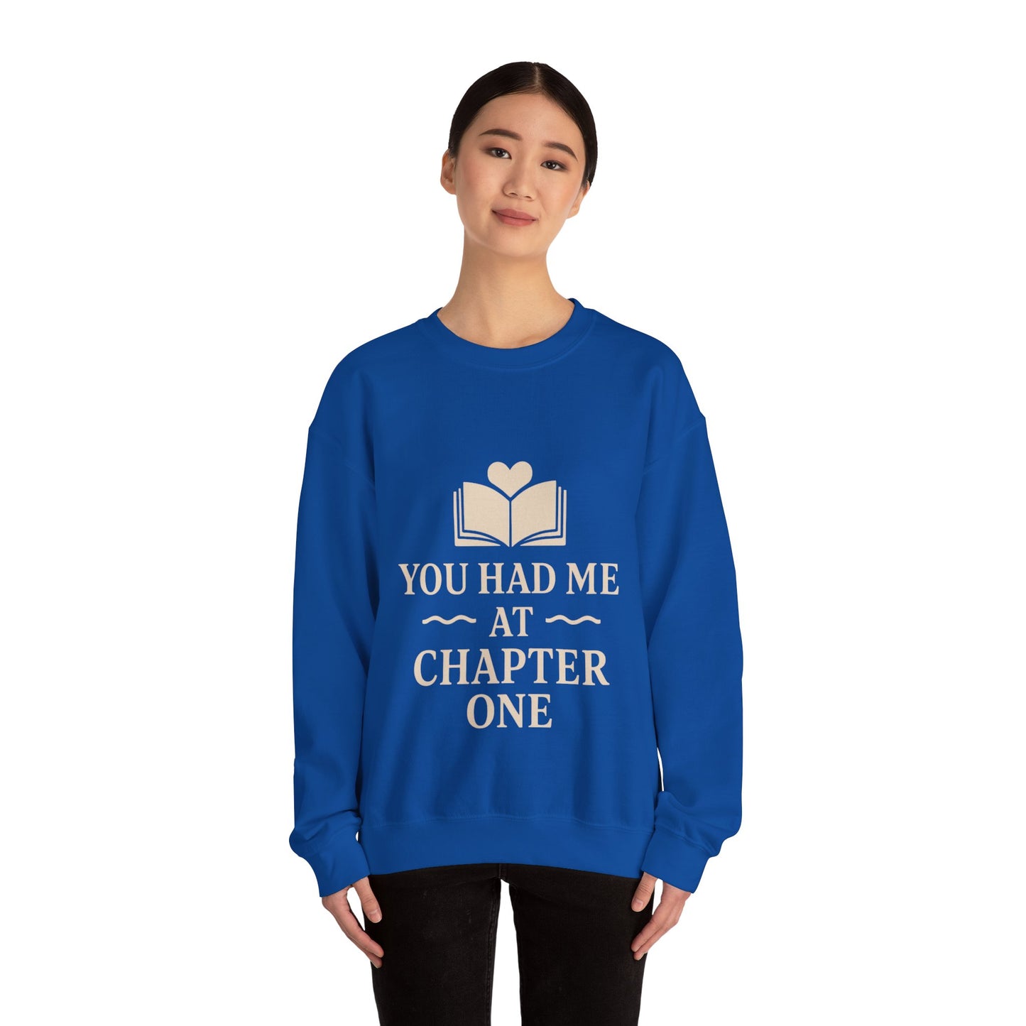 You Turned the Page Book Graphic Sweatshirt | Cozy Reading Quote Crewneck