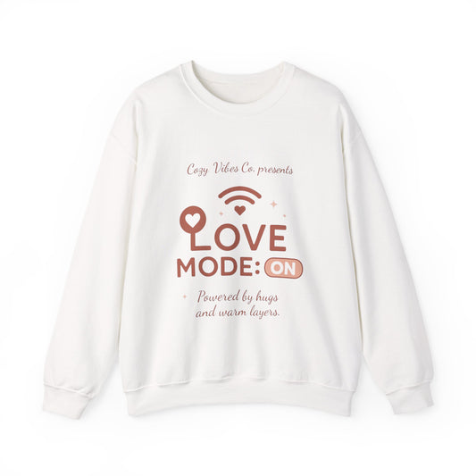 Love Mode On Sweatshirt — Cozy Valentine's Crewneck