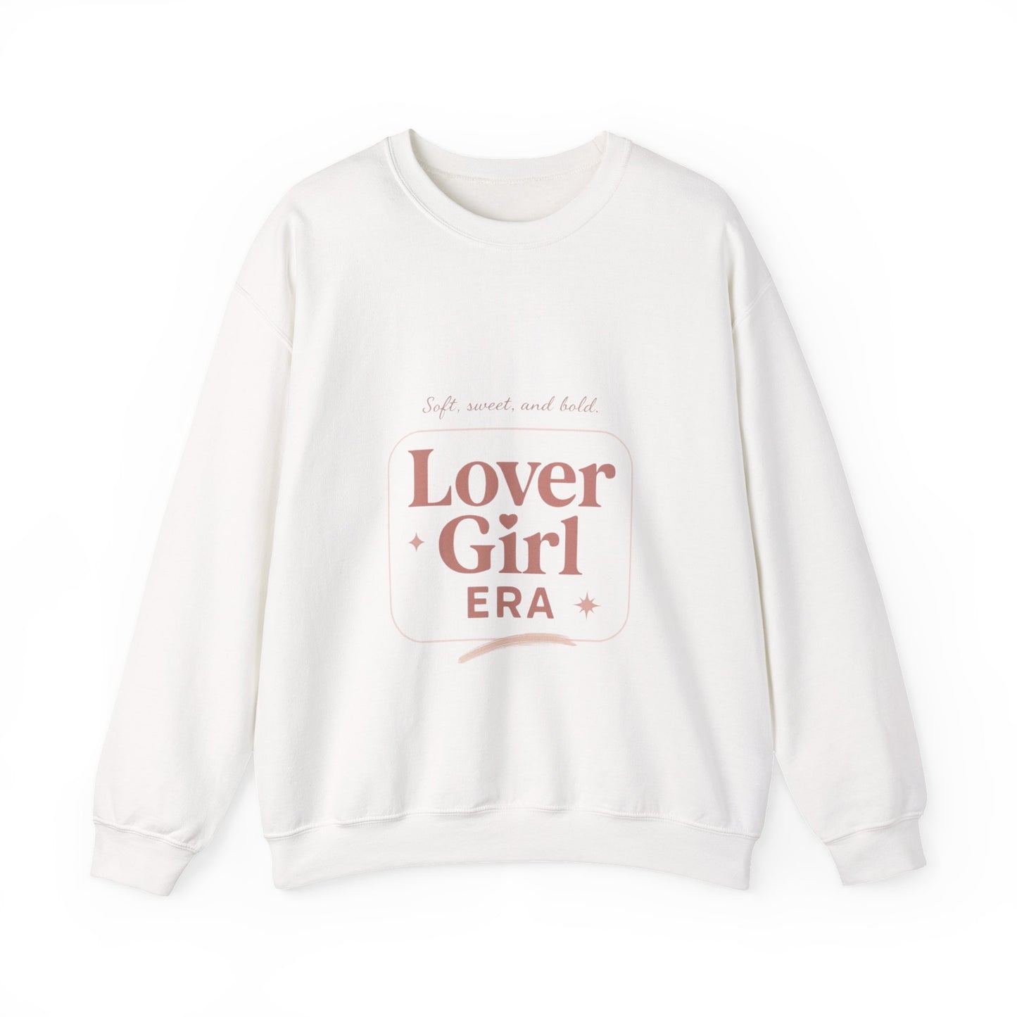 Lover Girl Valentines Sweatshirt | Cute Typography Heart Design