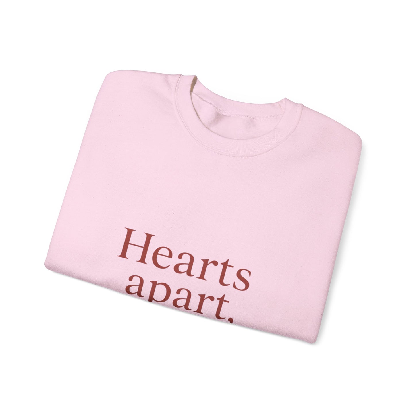 Hearts apart letterbox crewneck sweatshirt | long distance relationship