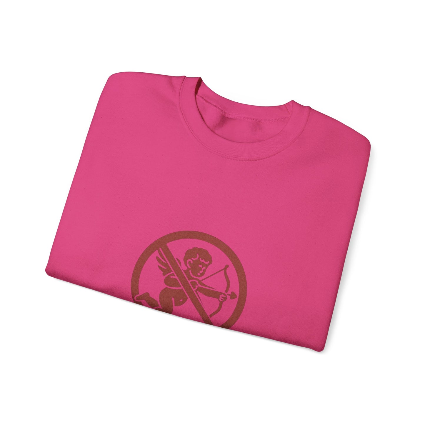 Not Today Cupid sweatshirt | anti-valentine crewneck, funny cupid graphic