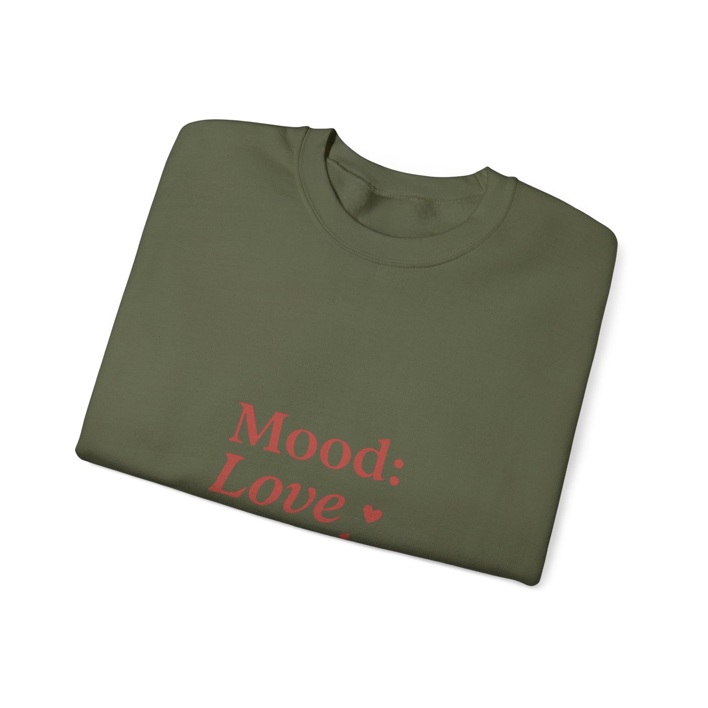 Mood: Love and Chill sweatshirt | Cozy slogan crewneck