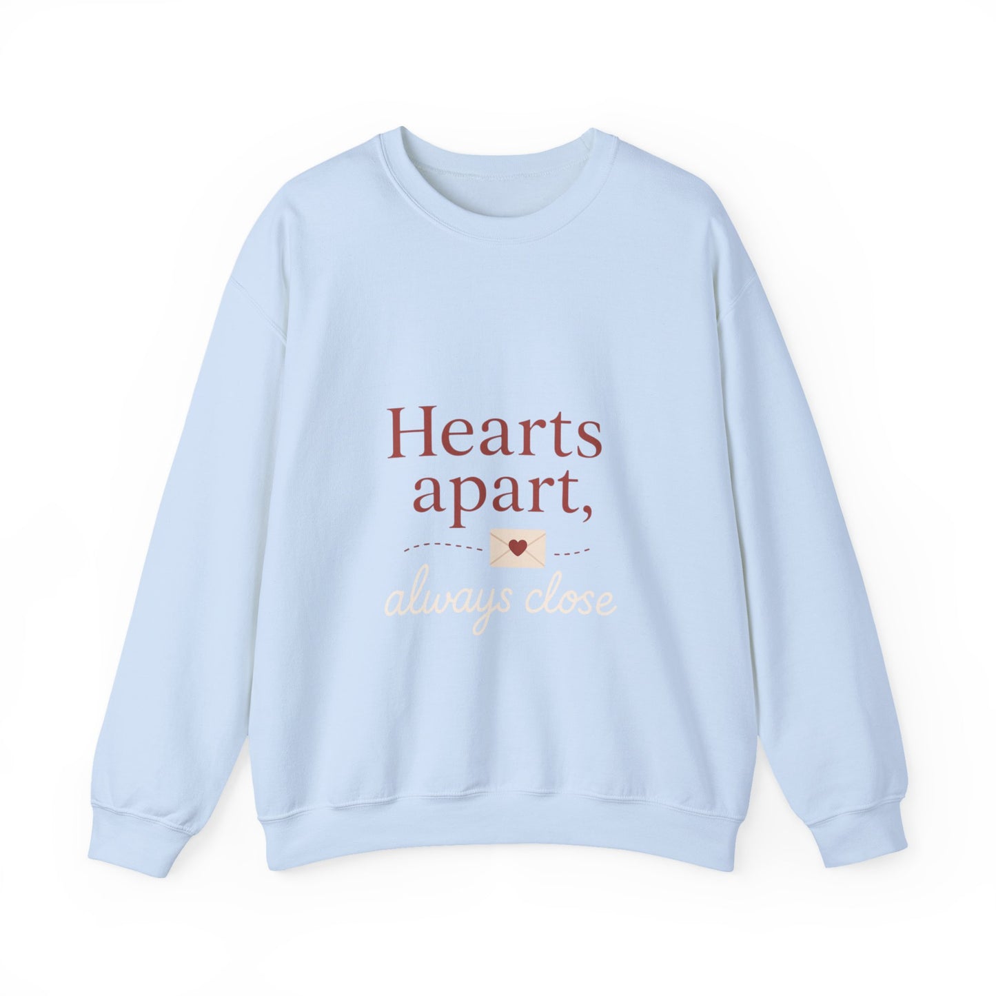Hearts apart letterbox crewneck sweatshirt | long distance relationship